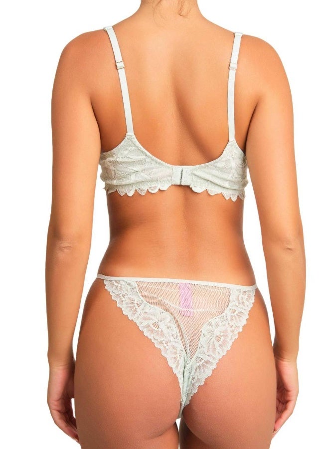 La Senza Sexy Lightly Lined Balconette Lace Bra - Image 3