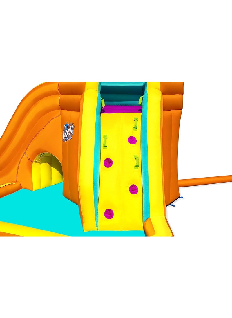 Bestway Giant Inflatable Water Park 565x373x265cm with Twin Slides & Climbing Wall | Kids Summer Adventure Zone  - Image 5