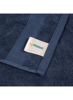 Trident Trident Soft Comfort Air Rich 100% Cotton Towel for Face, 500 GSM Highly Absorbent Towels for Men/Women, 6Pc Face Towel Set (30.5 cm X 30.5 cm), Navy  - Image 4