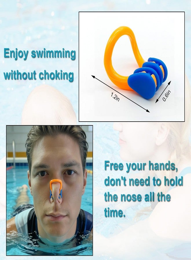 Zooshine Waterproof Swimming Nose Clips,10PCS Silicone Swim Nose Plugs for Kids(Age 6+) and Adults,Ideal for Lap Swimming,Training,Pool Use Keep Water Out of Nose - Image 2