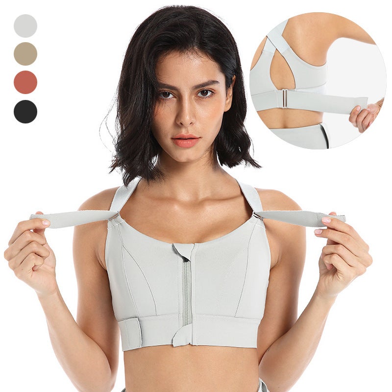 High-Strength Sports Underwear For Women Chubby Girl Shockproof Push-Up Running Big Chest Plus Size Vest Height Support Bra - Image 2