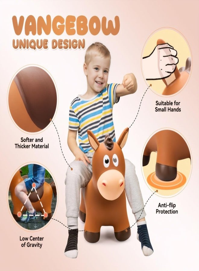 VangeBow Inflatable Horse for Toddlers from 1 to 3, Inflatable Toy for Children Aged 1 2 3 4 5 Years First Birthday Gift Soft Play Equipment for Indoor Outdoor - Image 3