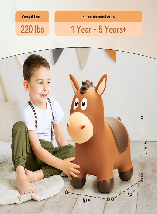 VangeBow Inflatable Horse for Toddlers from 1 to 3, Inflatable Toy for Children Aged 1 2 3 4 5 Years First Birthday Gift Soft Play Equipment for Indoor Outdoor - Image 5