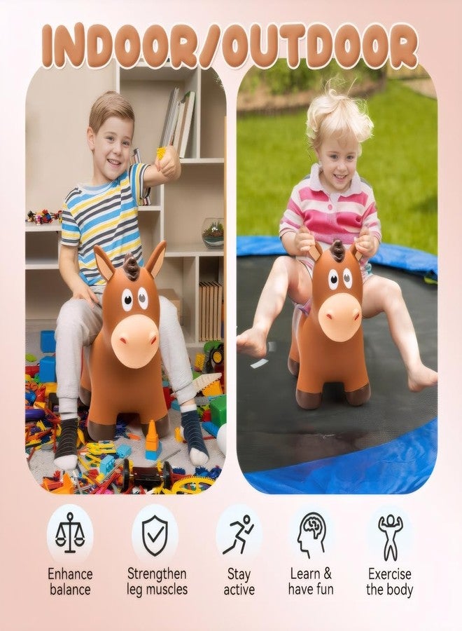 VangeBow Inflatable Horse for Toddlers from 1 to 3, Inflatable Toy for Children Aged 1 2 3 4 5 Years First Birthday Gift Soft Play Equipment for Indoor Outdoor - Image 4