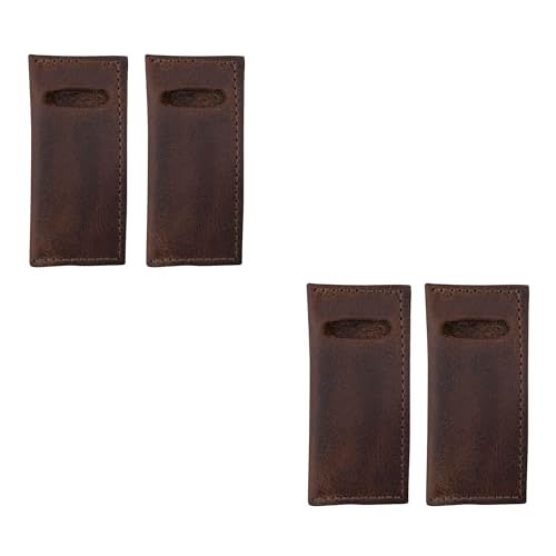 Hide & Drink, Set of 4 Tooth Pick Cases, Cooking Accessories, Full Grain Leather, Handmade, Bourbon Brown - Image 2