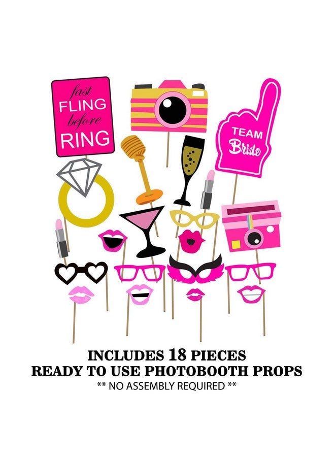 بارتي بروبس ديكورات حفلات توديع العزوبية من بارتي بروبس - 24 قطعة من وشاح وتاج العروس | ديكورات العروس | لافتة العروس | مجموعة ديكور العروس مع التاج | مجموعة ديكورات حفل الزفاف - Image 5