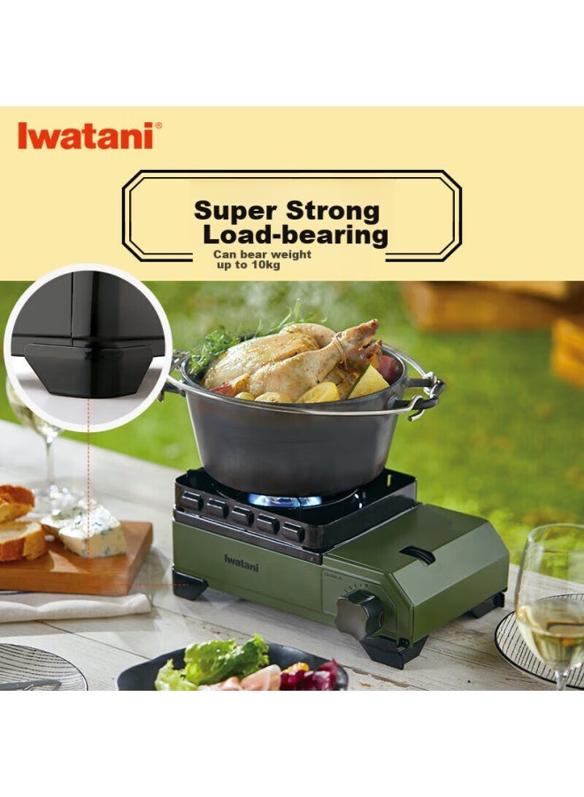 Iwatani اواتاني موقد تخييم خارجي مقاوم للرياح مستورد، 2.3kw قوة عالية، Cb-odx - Image 2