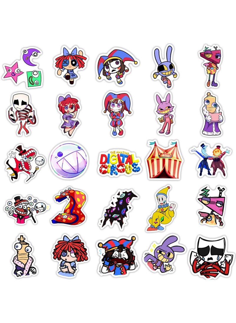 Loquat 180Pcs Random Anime Sticker The Amazing DIigital Circus Stickers Pack Kawaii Stickers Waterproof Vinyl Stickers Aesthetic Anime Stickers For Boys Girls Stickers For Skateboard Laptop Water Bottle - Image 2