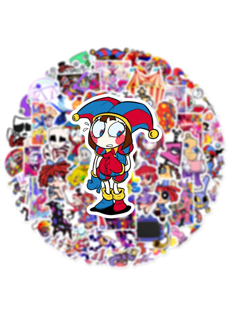 Loquat 180Pcs Random Anime Sticker The Amazing DIigital Circus Stickers Pack Kawaii Stickers Waterproof Vinyl Stickers Aesthetic Anime Stickers For Boys Girls Stickers For Skateboard Laptop Water Bottle - Image 1