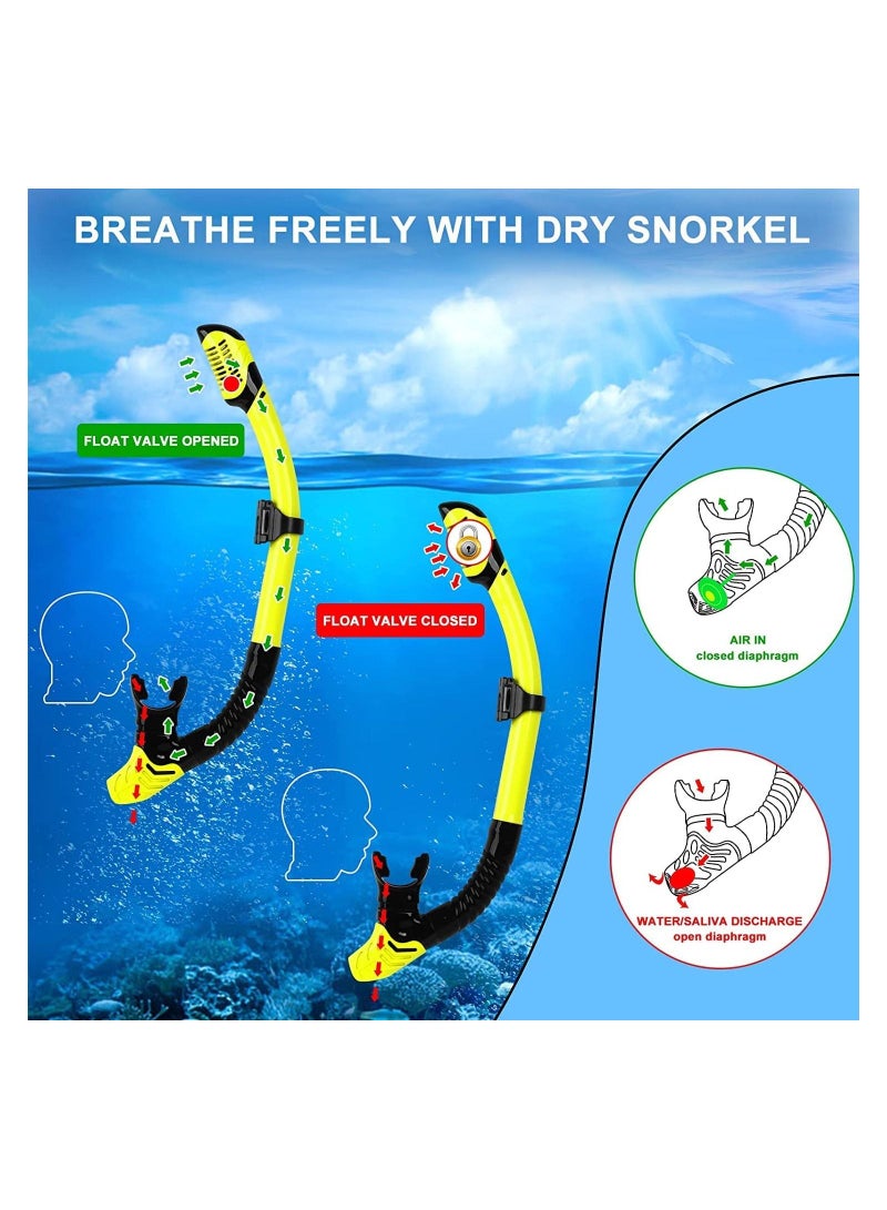 Bluejw Snorkel Set Adults, 3 Piece Diving with Flippers, Mask and for Men Women, Snorkelling Anti-Fog Mask,Dry Snorkel,Swimming Fins,Diving Equipment - Image 4