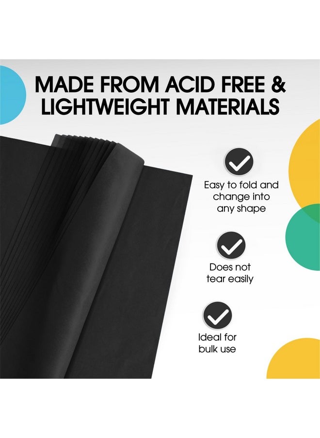 Crown Display 480 Sheets Bulk Black Tissue Paper 20" X 30" Packing Paper Sheets For Moving 10Lb Wrapping Paper Newsprint Paper For Packing Gift Wrapping Moving Supplies & Protecting Items Crown Display  - Image 3
