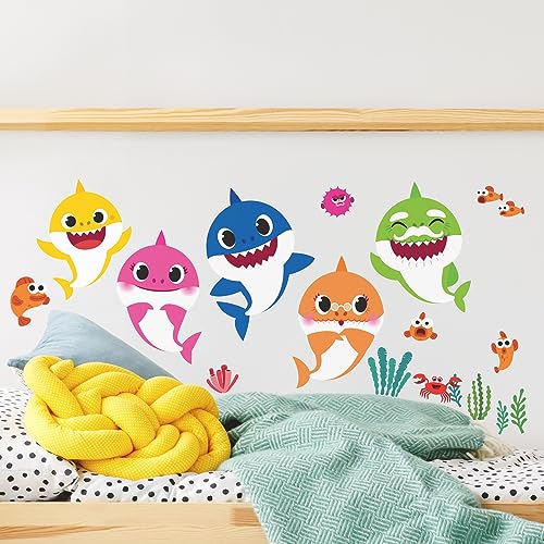 RoomMates RMK4303SCS Baby Shark Peel and Stick Wall Decals - Image 3