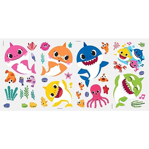 RoomMates RMK4303SCS Baby Shark Peel and Stick Wall Decals - Image 5