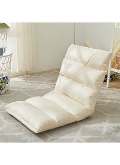 Hihonor Lounge Chair,Floor Chair with Support,Adjustable Position/Removable for Cleaning,Suitable for Family Gatherings/Outdoor Camping(White)  - Image 1