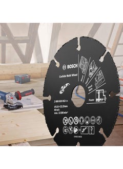 BOSCH BOSCH - Carbide multi wheel cutting disc, provides a durable and safe work performance on multi material, For small angle grinders, 1piece, 115 mm Diameter  - Image 4