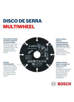 BOSCH BOSCH - Carbide multi wheel cutting disc, provides a durable and safe work performance on multi material, For small angle grinders, 1piece, 115 mm Diameter  - Image 3