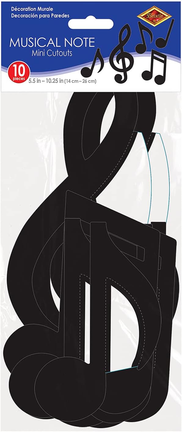 Beistle Mini Musical Notes Silhouettes - Image 4