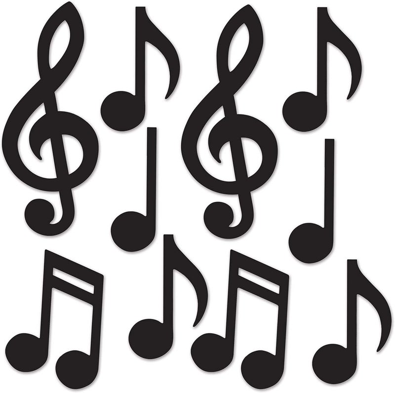 Beistle Mini Musical Notes Silhouettes - Image 1