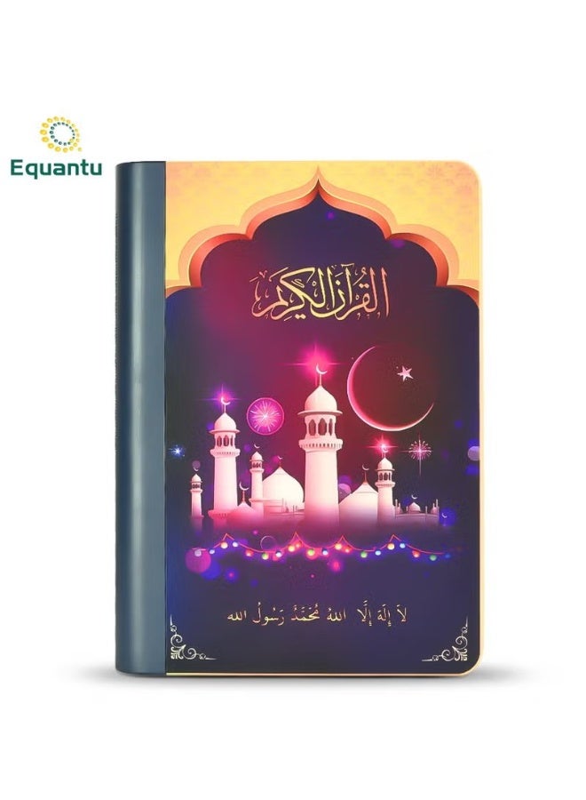 Equantu Quran Bluetooth Speaker Book Shape with LED Light – Portable Rechargeable Wireless Audio Player, Multi-Language Quran Playback, Remote Control & Colorful Book Lamp - Image 1