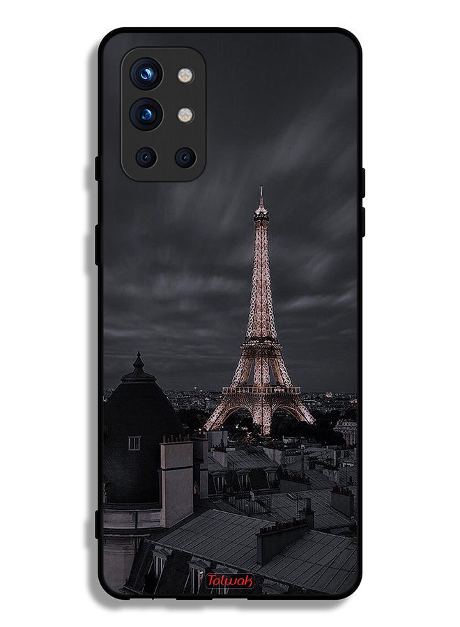 Tolwak OnePlus 9R 5G Protective Case Cover Eiffel Tower In Night - Image 2