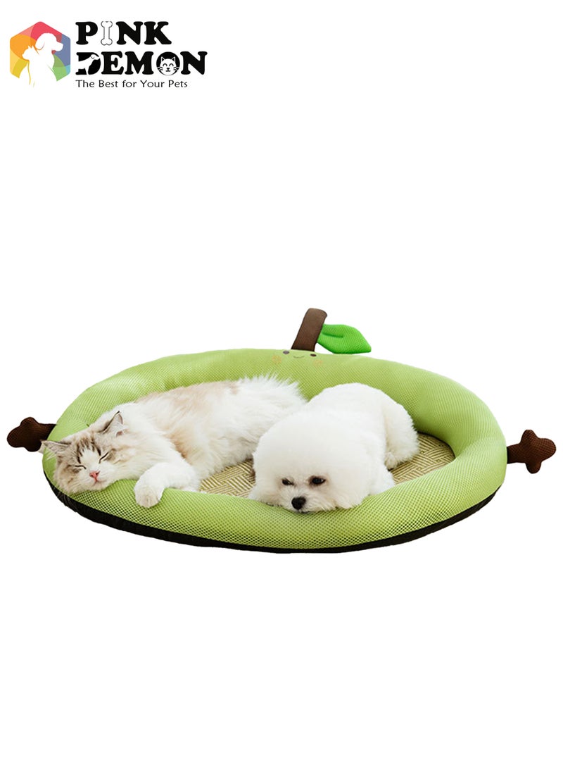 Pink Demon Comfortable and breathable cartoon fruit-shaped pet bed, pet mat, breathable Teddy dog house, suitable for any pet within 10kg  - Image 1