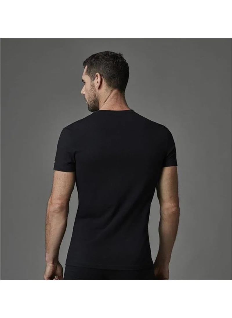 Eros Ers004 Compact O Neck Men's T-Shirt (Double Pack) - Black