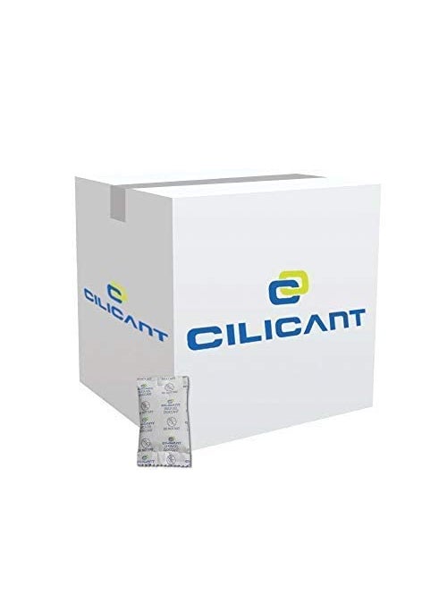 CILICAnT CILICAnT 25 Gram 50 Pcs Silica Gel White Packets Desiccant Dehumidifiers NonIndicating Silica Gel Packs for Moisture Absorption 25 Gram X 50 Pcs 125 Kgs  - Image 1
