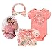 TatuDoll Reborn Baby Doll Clothes 22 inch Accessories Outfit Newborn Girl Orange 3 Pcs Set for 2224 inch Reborn Doll - Image 2