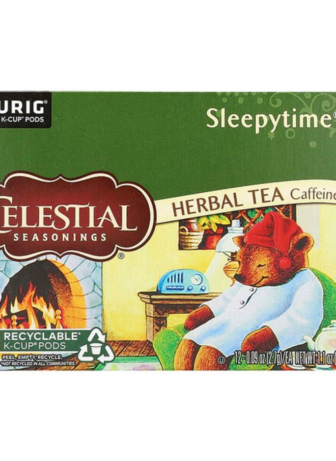 CELESTIAL SEASONINGS Herbal Tea Sleepytime Caffeine Free 12 K-Cup Pods 1.1 oz (32 g) 