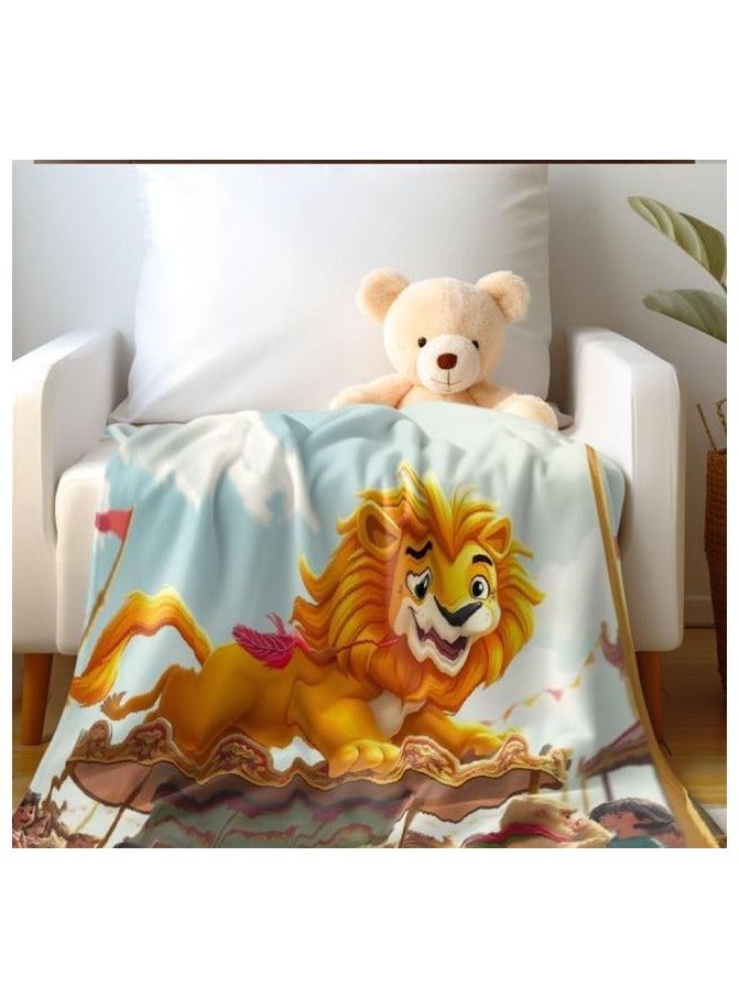 general Children's or student cartoon flannel thin blanket (warm and comfortable, suitable for sleep, games) 100cm*150cm - 417 - Image 5