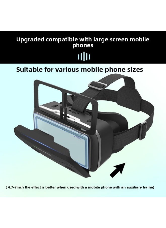 Generic Vr Glasses All-in-one Game Machine For Mobile Phone Dedicated Virtual Reality 3d Glasses Head-mounted Movie Game Vr Device-Color:G15 Black  - Image 4