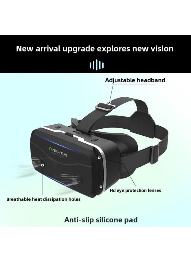 Generic Vr Glasses All-in-one Game Machine For Mobile Phone Dedicated Virtual Reality 3d Glasses Head-mounted Movie Game Vr Device-Color:G15 Black  - Image 3