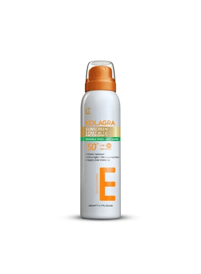 kolagra sunscreen spray SPF50+