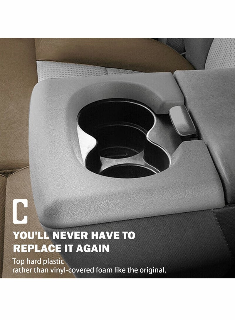 SYOSI Cup Holder Insert for Ford F150 Cup Holder Pad Replacement 2004-2014, Bench Seat Center Console Drink Bottle Holder Adapter Cover (Light Grey) - Image 3