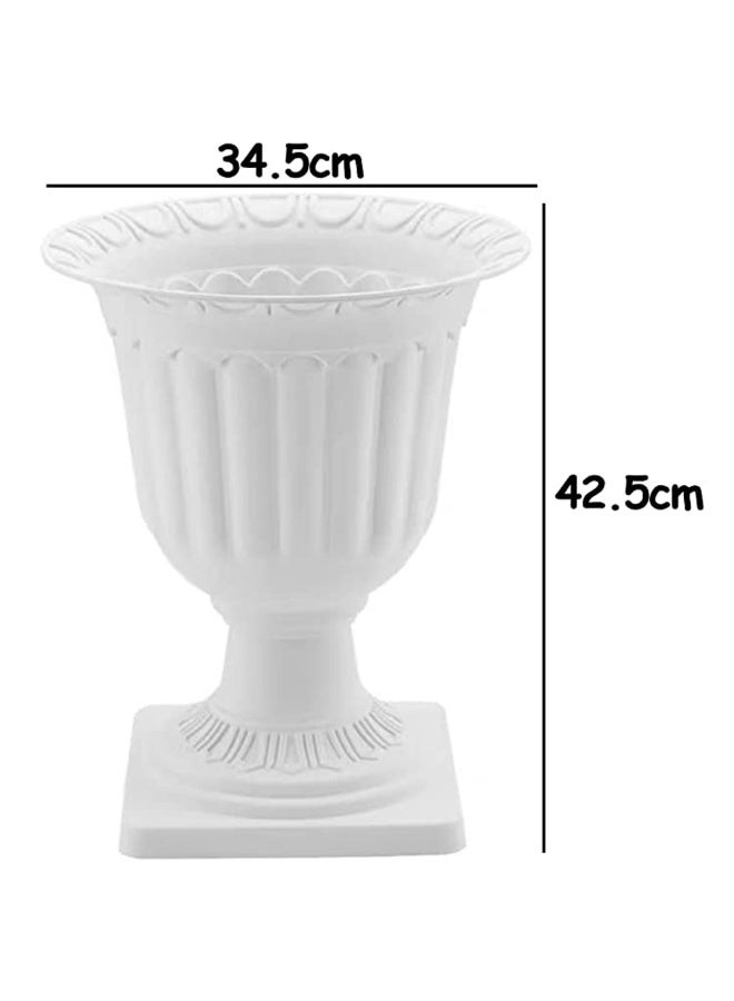 HOME TASTE وعاء زراعة نباتات الزهور البلاستيكي من هومتيست - أواني حديقة زخرفية للزهور - حاويات زراعة زخرفية حديثة (كبيرة) - Image 2