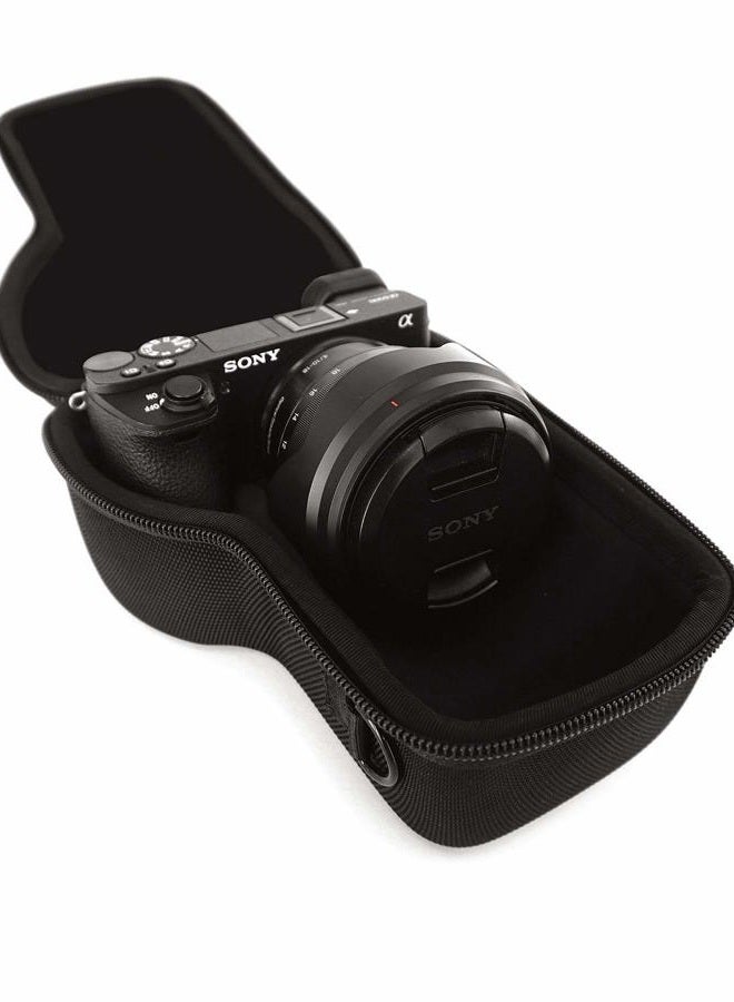 GoScope حافظة ALPHA GO - حافظة صلبة مدمجة متوافقة مع كاميرات SONY ALPHA a5100، a6000، a6100، a6300، a6400، a6500، a6600، a7c، ZV-E10، جسم الكاميرا مع أحجام العدسات 10mm-105mm [تناسب الكاميرا والعدسة] - Image 2