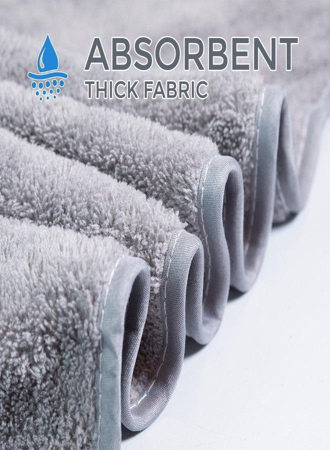 مناشف استحمام للأطفال حديثي الولادة من إيولي، مزودة بغطاء للرأس، مقاس 41 بوصة (كبير)، طقم من 3 مناشف بغطاء للرأس للأطفال الرضع والأطفال الصغار (أبيض/رمادي/أخضر) - Image 4