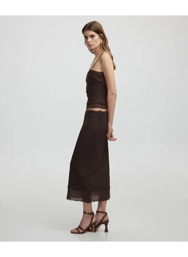 Knit Skirt With Lurex Thread