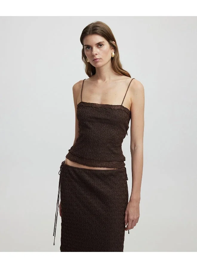 Knit Skirt With Lurex Thread