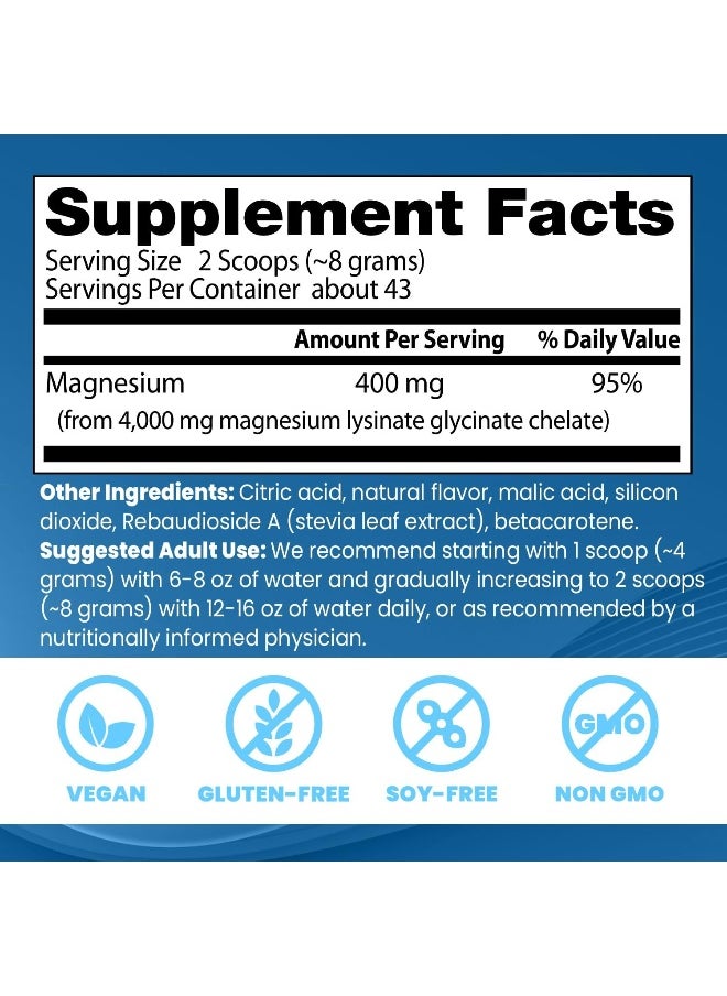 Doctor's BEST Pack Of 1 High Absorption Magnesium Powder (Peach Flavored) 100% Chelated TRACCS, Not Buffered, Headaches, Muscle, Vegan, Peach Flavor, 12.3 Ounce  - Image 3
