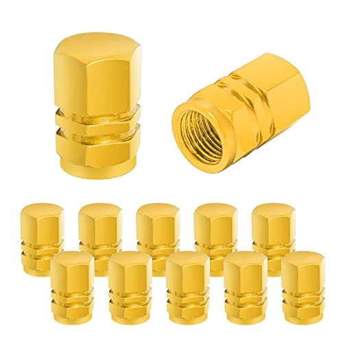 YALOK 12 PCS Car Tire Valve Stem Caps, Airtight Caps/Covers, Universal for Cars, Bicycles, Motorcycles, SUVS, Car Accessories for Men Women (Orange) - Image 1