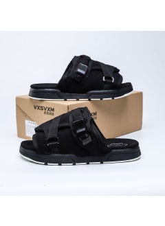 Fashionable Summer Slippers Unisex Casual Sandals Sporty Beach Slippers Breathable Mesh Upper Rubber Sole Anti-Slip Slip-On Black black buckle