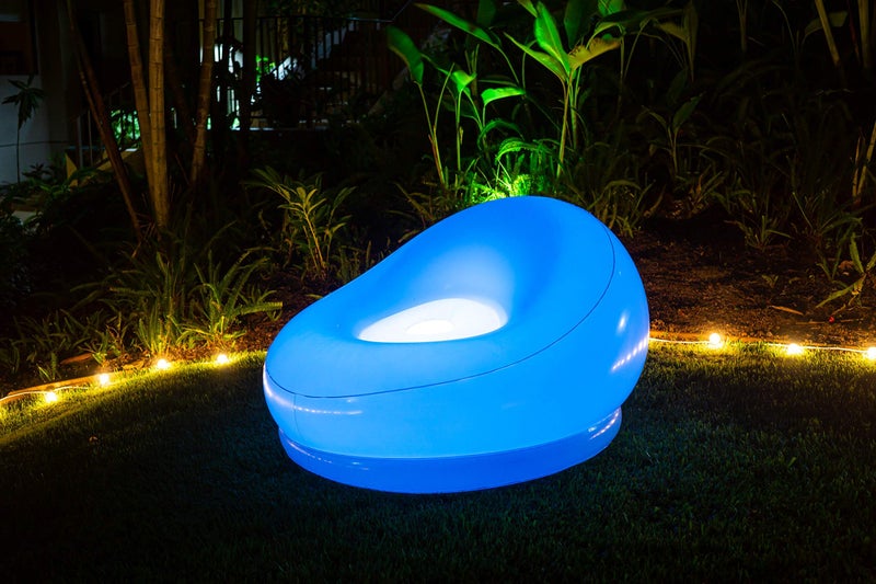 Air Candy كرسي هوائي مضيء قابل للنفخ LED - اختر من بين أكثر من 120 خيارًا ومثالي للداخل والخارج - 100% مقاوم للماء. (كرسي LED متعدد الألوان مع جهاز تحكم عن بعد) - Image 5