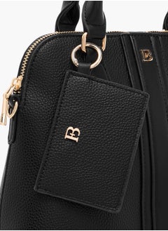 Flora Bella By Shoexpress Women Textured Tote Bag with Detachable Strap and Coin Purse  - Image 4