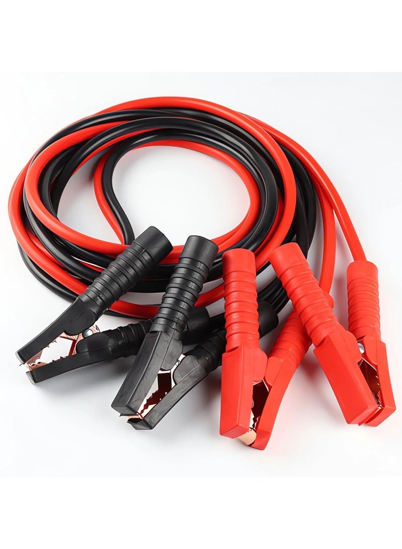 Soofam Jumper Cables for Car Battery, 5M 3000Amp Extra Long Heavy Duty Car Battery Jump Leads with Storage Bag Colour Coded Clamps for Petrol and Diesel Car Vans Truck - Image 1