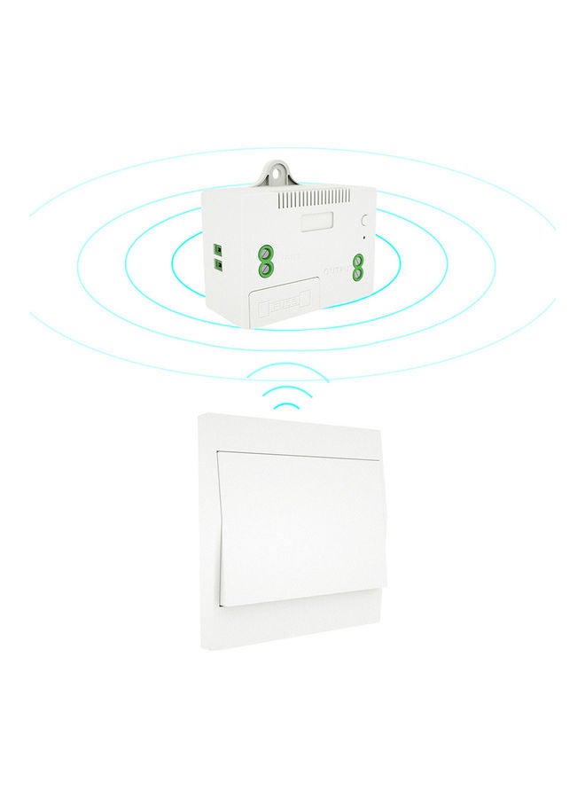NIBEMINENT Wireless Light Switch and Receiver Kit White  - Image 1