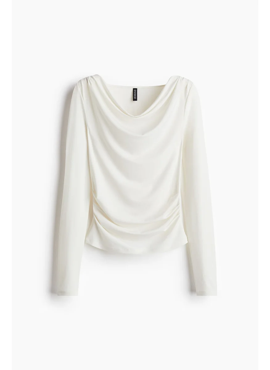 H&M Draped Jersey Top