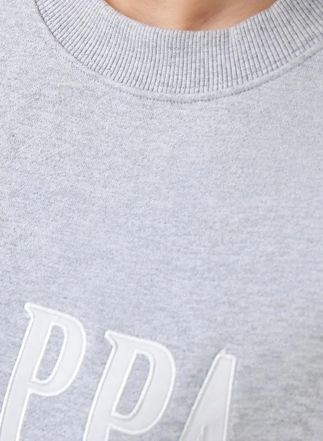Kappa GREY Kappa Women Logo Print Sweatshirt for Women | Best Price UAE