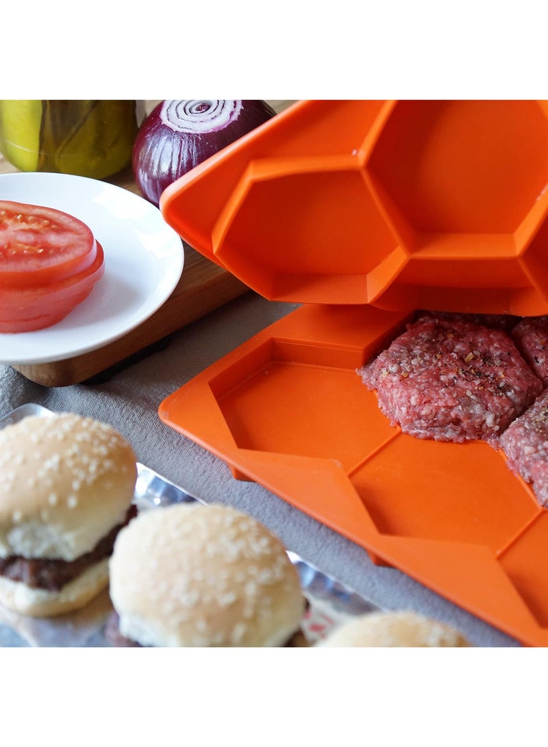 Shape + Store Shape+Store Burger Master Sliders 10 in 1 Innovative Burger Press and Freezer Container - Image 2