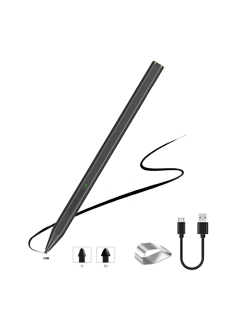 Flyview 4090 Levels Stylus Pen for Microsoft Surface 3/4/5/6/7/8/9/Pro X, Surface Laptop 1/2/3/4/5, Surface Book 1/2/3, Surface Go 1/2/3, Surface Studio1/2 Black - Image 1